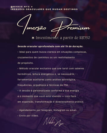 Sessão de Tarot Premium
